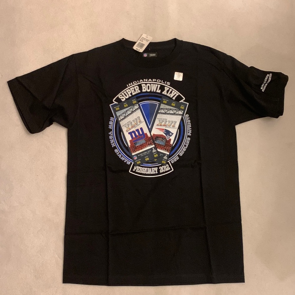 Super Bowl XLVI Patriots/Giants NFL t-shirt